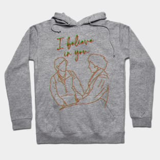 Enjoltaire Line Art - I Believe In You Hoodie